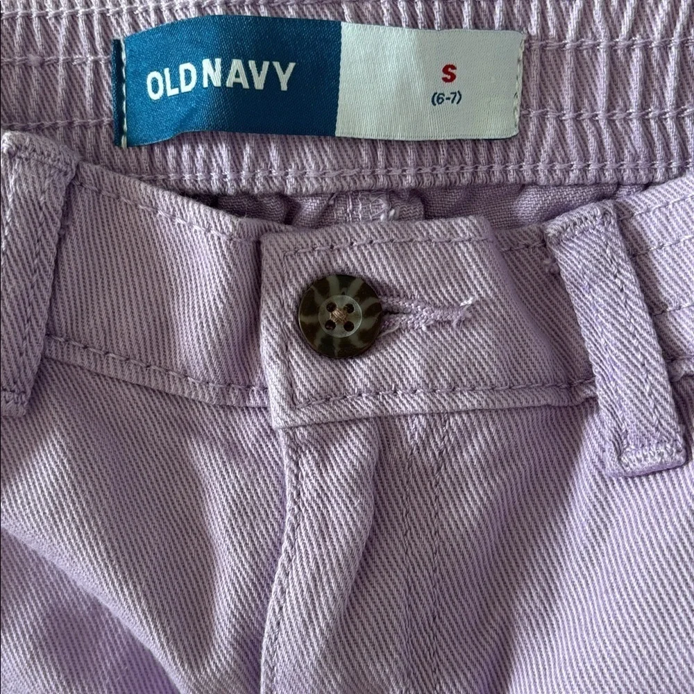 Old Navy Lavender Cargo Pants Size 6-7